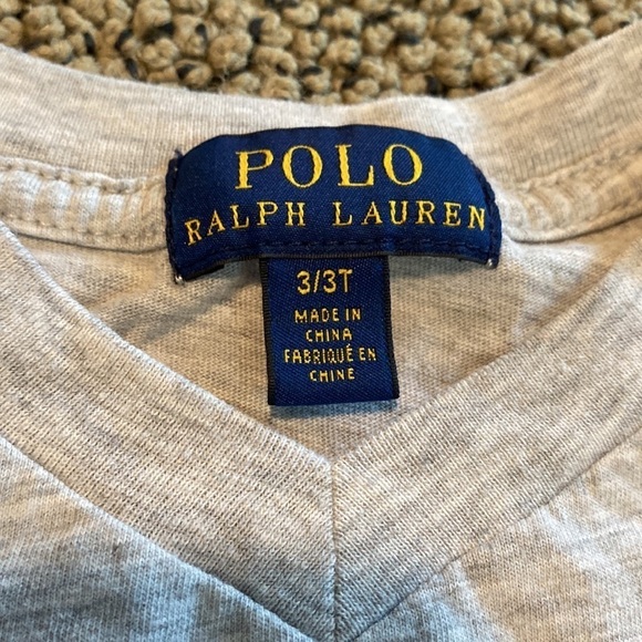 Bundle of 2 Polo V-Neck Short Sleeved Shirts Red & Gray in Like New Condition - Picture 4 of 5